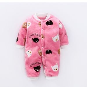 Baby Girl Bear Fleece Jumpsuit